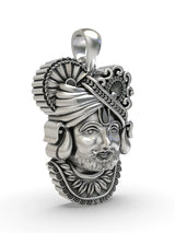 Shree Khatu Shyam Devotional Sterling Silver Pendant