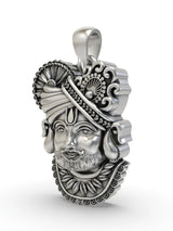 Shree Khatu Shyam Devotional Sterling Silver Pendant