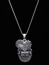 Shree Khatu Shyam Devotional Sterling Silver Pendant