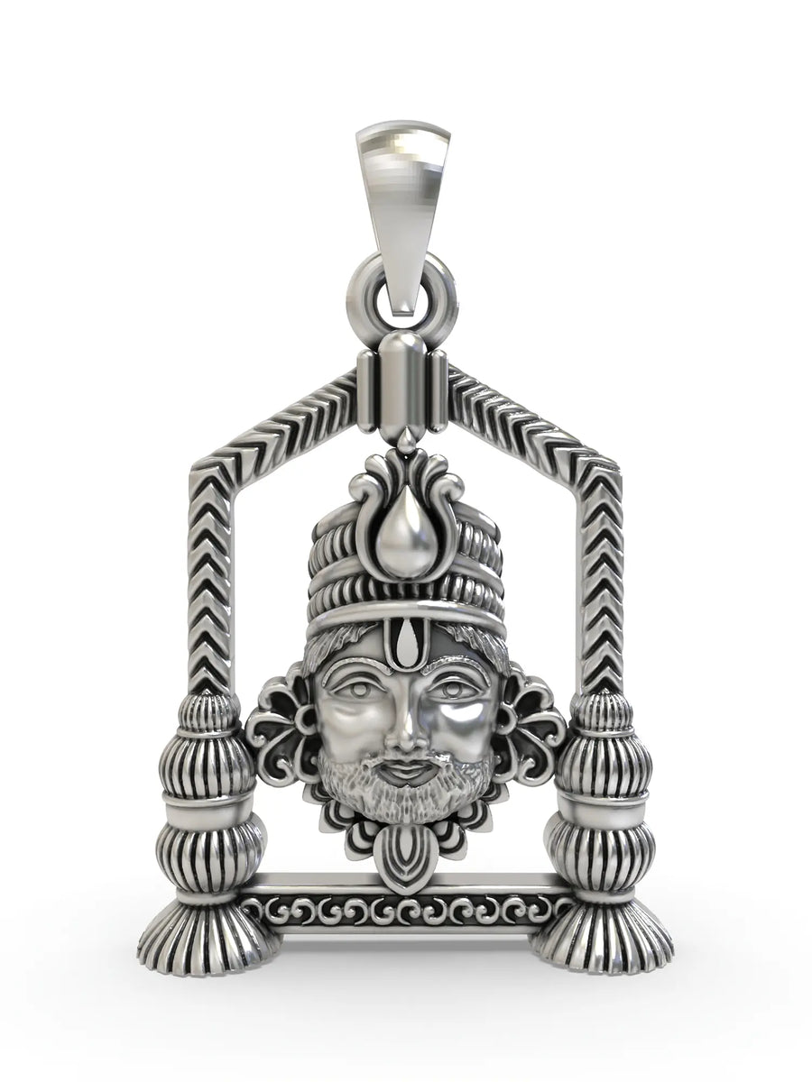 Shree Khatu Shyam Devotional Sterling Silver Pendant