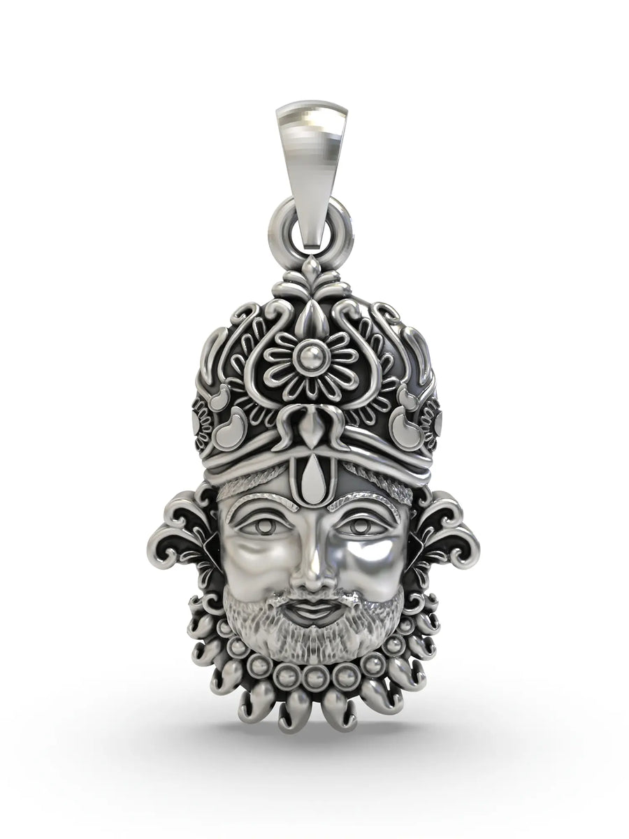 Khatu Shyam Sterling Silver Pendant