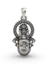 Shree Khatu Shyam Devotional Sterling Silver Pendant