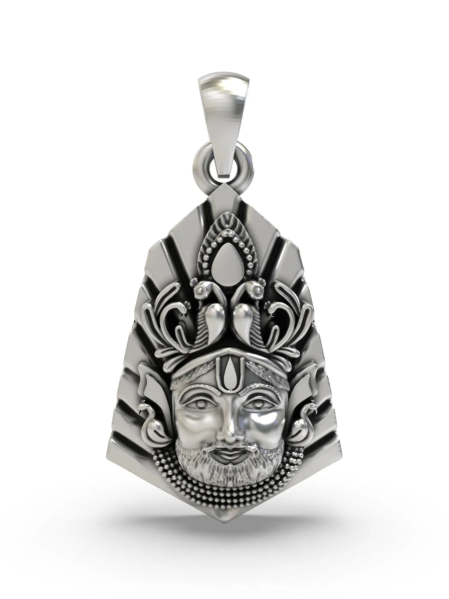 Khatu Shyam Sterling Silver Pendant