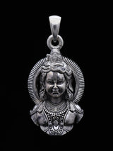 Ram Lalla Face Vintage Polish Sterling Silver Pendant