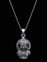 Ram Lalla Face Vintage Polish Sterling Silver Pendant
