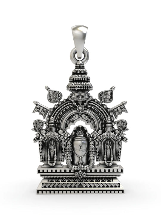 Manjunatha Swamy Lord Shiva Sterling Silver Pendant