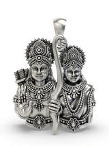 Ram and Sita Sterling Silver Devotional Pendant