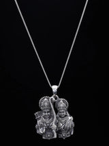 Ram and Sita Sterling Silver Devotional Pendant