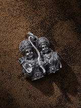 Ram and Sita Sterling Silver Devotional Pendant