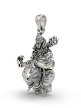 Mahadev Seated on Nandi Vintage Sterling Silver Pendant
