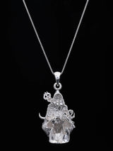 Mahadev Seated on Nandi Vintage Sterling Silver Pendant