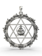 Sri Yantrodharaka Hanuman Sterling Silver Pendant