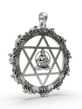 Sri Yantrodharaka Hanuman Sterling Silver Pendant
