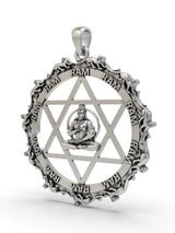 Sri Yantrodharaka Hanuman Sterling Silver Pendant
