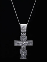 Sterling Silver Jesus Crucifix Cross Pendant