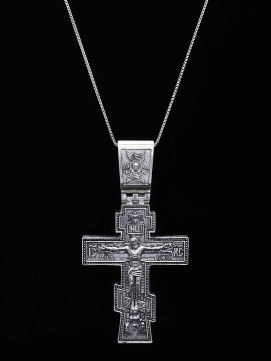 Sterling Silver Jesus Crucifix Cross Pendant