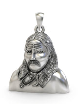 Handcrafted Sterling Silver Pendant with Artisan Finish
