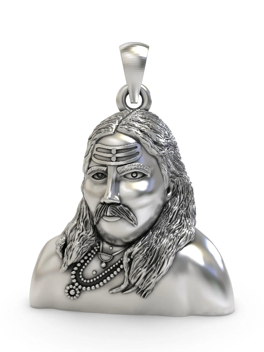 Handcrafted Sterling Silver Pendant with Artisan Finish