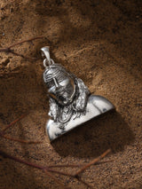 Handcrafted Sterling Silver Pendant with Artisan Finish