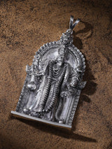 Dasabhuja Kali Sterling Silver Pendant with Lion Arch