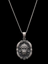 Antique Finish Lord Hanuman Sterling Silver Pendant