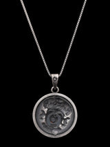 Sarangpur Hanuman Sterling Silver Vintage Polish Pendant