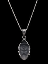 Antique Finish Lord Hanuman Sterling Silver Pendant