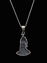 Chhatrapati Shivaji Maharaj Antique Finish Silver Pendant