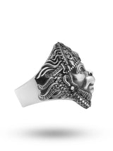 Lord Hanuman Antique Finish Sterling Silver Ring