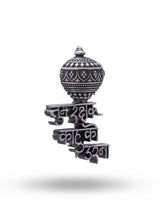 Hanuman Gada Sterling Silver Brooch with Tum Rakshak Inscription