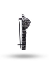 Hanuman Gada Sterling Silver Brooch with Tum Rakshak Inscription