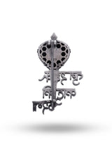 Hanuman Gada Sterling Silver Brooch with Tum Rakshak Inscription