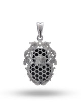 Antique Finish Shirdi Sai Baba Sterling Silver Pendant