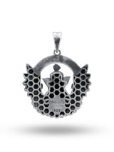 Winged Lord Ganesha Sterling Silver Pendant