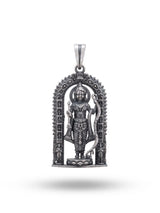 Antique Finish Ram Lalla Sterling Silver Pendant