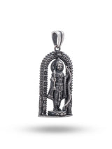 Antique Finish Ram Lalla Sterling Silver Pendant