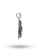 Krishna Playing Flute Sterling Silver Pendant