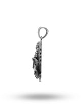 Krishna Playing Flute Sterling Silver Pendant