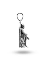 Antique Finish Shirdi Sai Baba Sterling Silver Pendant
