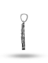 Baba Deep Singh Antique Finish Sterling Silver Pendant
