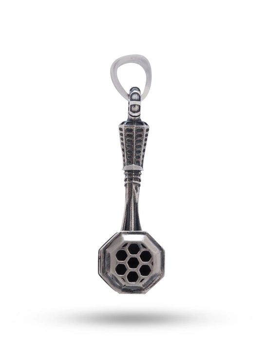 Antique Finish Viking Hammer Sterling Silver Pendant