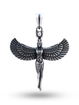 Goddess Isis Antique Finish Sterling Silver Pendant
