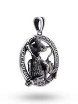 Hercules and the Nemean Lion Sterling Silver Pendant