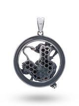 Hercules and the Nemean Lion Sterling Silver Pendant