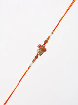 Om Namah Shivay Trishul and Damru Thread Rakhi Bracelet