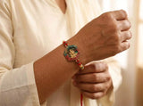 Goddess Lakshmi Temple Beaded Thread Bracelet