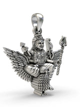 Shani Dev Sterling Silver Pendant
