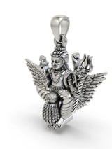 Shani Dev Sterling Silver Pendant