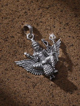 Shani Dev Sterling Silver Pendant