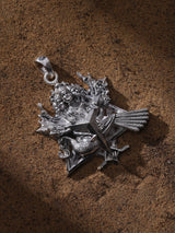 Shanmukha Lord Murugan Sterling Silver Pendant